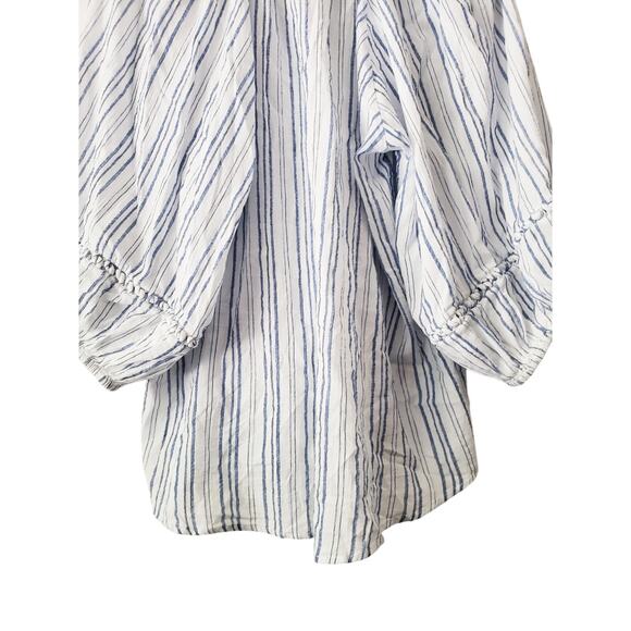 Apiece Apart Mitte Top Blue/White Stripes SIze 2X - Picture 7 of 10